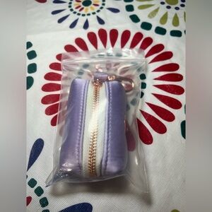 NWOT Purple Dog Poop Bag Holder With Bags